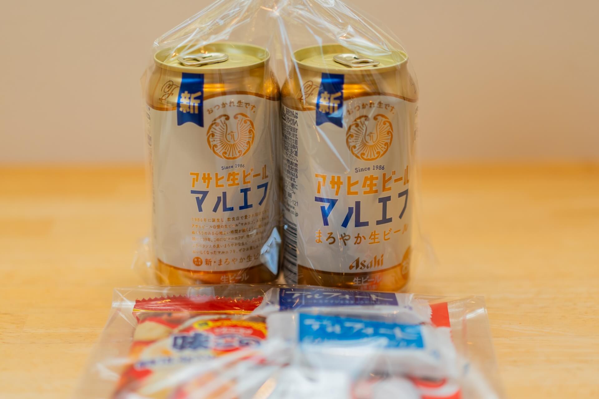 山梨県南アルプス市寺部の新築現場の建方にてお施主様からの差し入れの缶ビール。